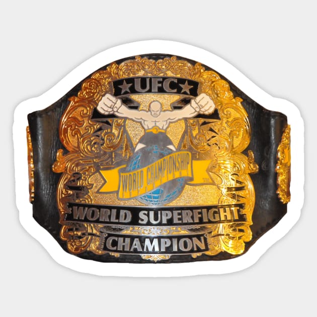 UFC Vintage Belt Sticker by FightIsRight